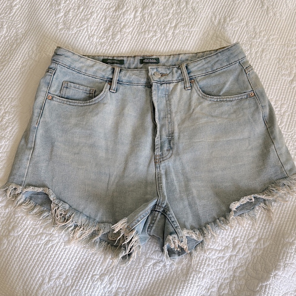 Wild Fable- highest rise jean shorts -light wash color
